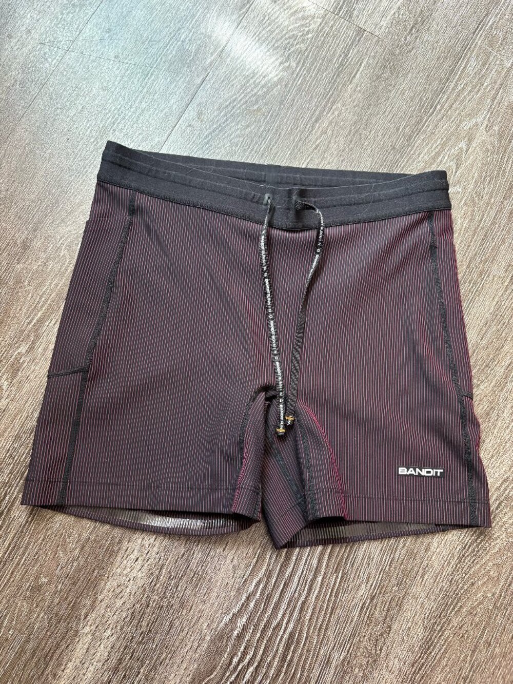 Women's Bandit Running Athletic Shorts in Burgundy/Black